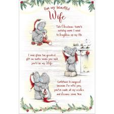 Beautiful Wife Verse Poem Me to You Bear Christmas Card Image Preview